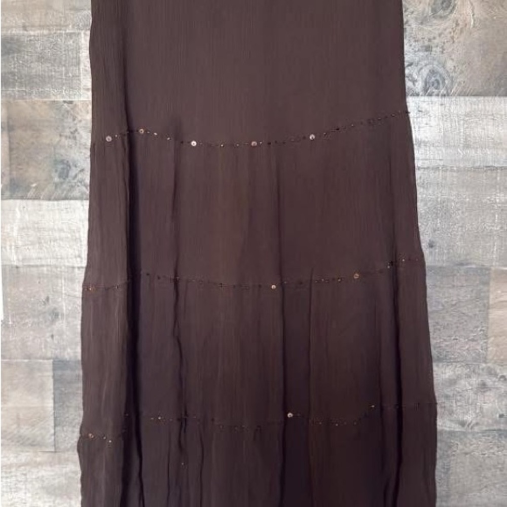Ann Taylor Chocolate Brown Maxi Skirt